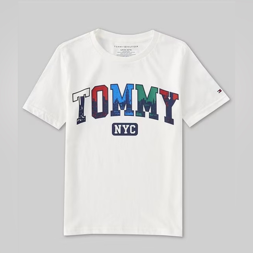 NWT Tommy Hilfiger Boys NYC Skyline Graphic Tee Shirt